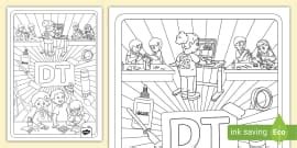 PE Unit Page Colouring, PE Book Cover, Topic (teacher made)