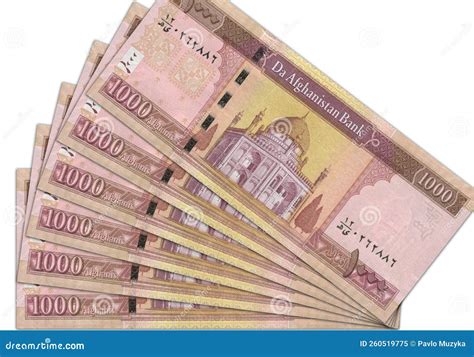 Paper Money from Afghanistan. Afghan Afghani. Close Up Banknotes from ...