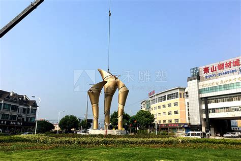 义桥街心广场【 杭州 】_不锈钢雕_我们完成的案例_ 杭州仁禾雕塑艺术有限公司