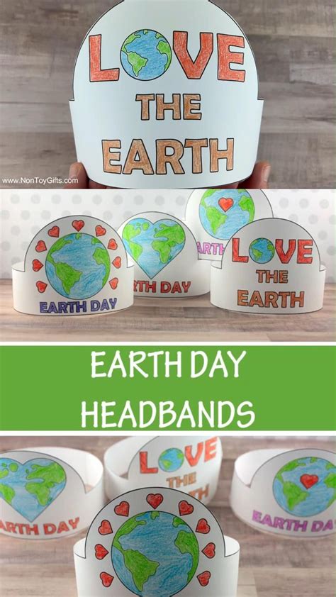 Free kids earth day hat printable craft – Artofit
