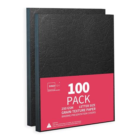Binditek Leather Texture Paper Binding Presentation Covers for Business ...