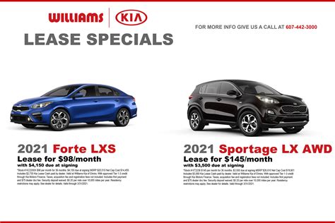 Williams Kia of Elmira Current Lease Specials - Williams Kia of Elmira