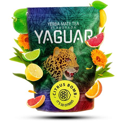 Yaguar Citrus Bomb 0.5kg 500g  Citrus Bomb | Yerba Mate  Yerba Mate (country of origin ...