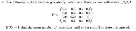 Image result for Transition Probability Matrix Markov Chain