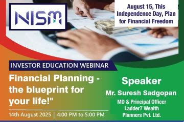 Financial Planning - the blueprint for your life! - National Institute ...