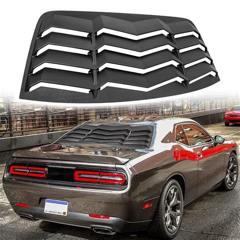 ROUTEKING Rear Window Louver, Rear Windshield Sun Shade Cover Compatible with Dodge Challenger ...