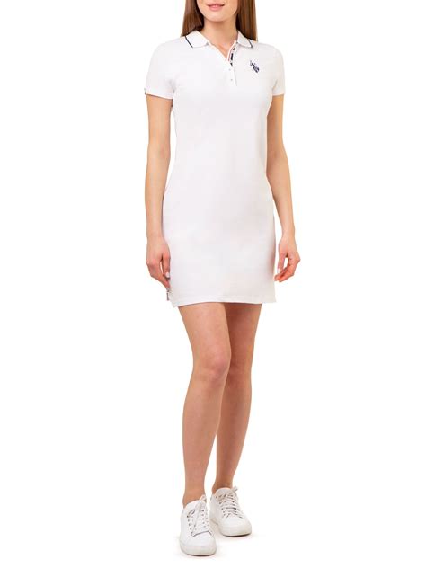 U.S Polo Assn Women's Tipped Polo Dress - Walmart.com