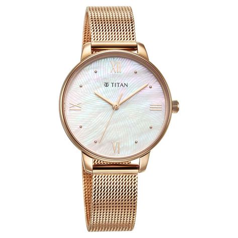 Buy Online Titan Purple Style Up Quartz Analog Mother Of Pearl Dial ...