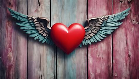 Heart With Wings Valentine's Day Free Stock Photo - Public Domain Pictures