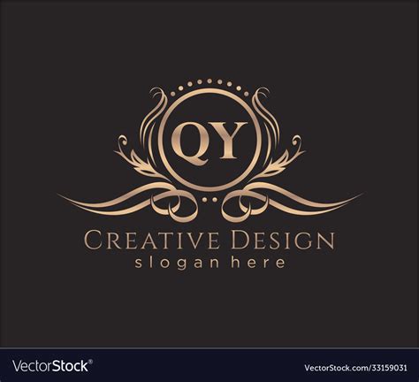 QY logo with geometric shape vector monogram design template isolated ...