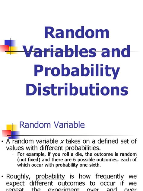 Random Variables and Probability Distribution 的图像结果