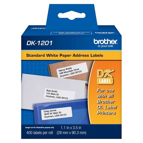 Brother DK-1201 Die-Cut Standard Address Labels : Blanchard, Frank Le ...