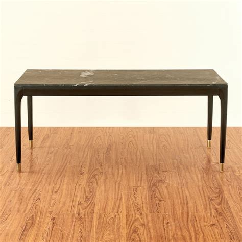 Buy Black Is Beautiful Black Marble Top Mango Wood 6 Seater Dining ...