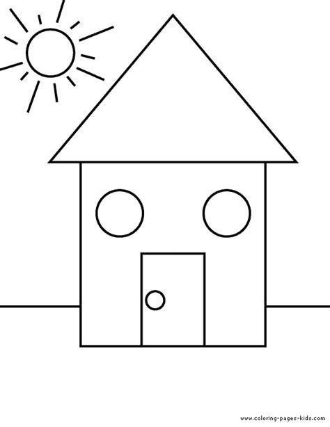 Shape color pages - Coloring pages for kids - educational coloring ...