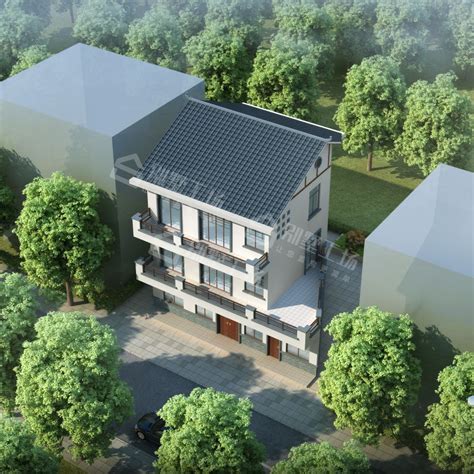 新农村200平民房自建房设计效果图带大露台