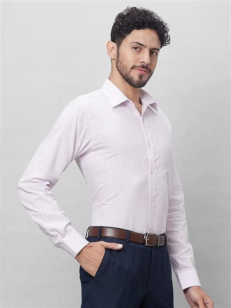 Raymond Men Purple Slim Fit Structure Formal Shirt – MyRaymond