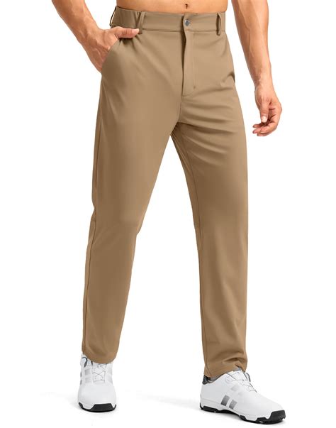 Soothfeel Men's Golf Pants with 5 Pockets Slim Fit Stretch Sweatpants ...