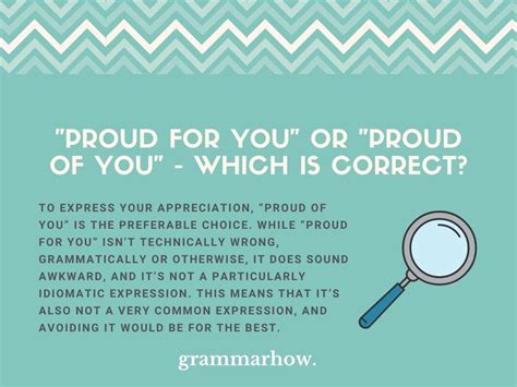 "Proud For You" or "Proud Of You" - Which Is Correct?