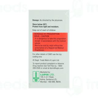 Ceptidar S 1000/500 Mg Injection: Uses, Side Effects, Price & Substitutes