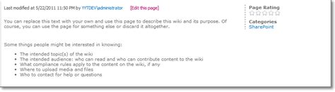 Image result for SharePoint Wiki Page Layout