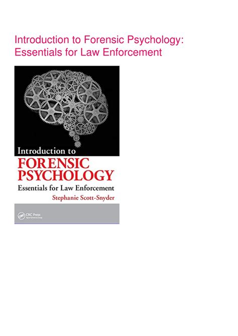 PPT - [PDF] Introduction to Forensic Psychology: Essentials for Law Enforcement PowerPoint ...
