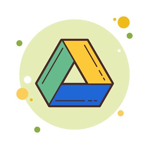 Google Drive icon in Cloud Style