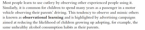 observational learning - Units 3 & 4 Psychology