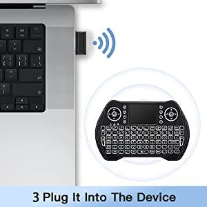 Image result for EasyTone Backlit Mini Wireless Keyboard Receiver Replacement