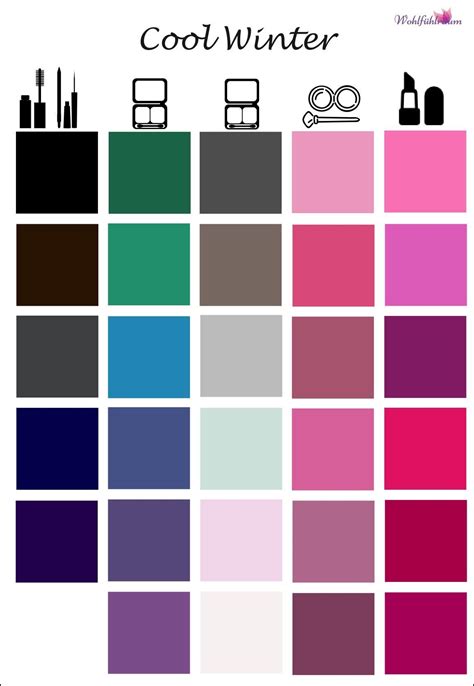 Cool Winter Color Palette Wardrobe – TZXPTR