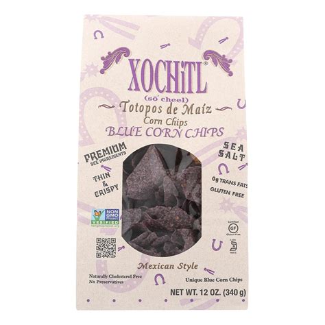Amazon.com: Xochitl Tortilla Chips Blue Corn, 12-Ounce (Pack of 10)