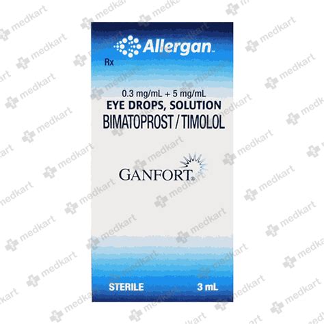 GANFORT DROPS 3 ML, Price, Composition & Generic Alternatives - Medkart