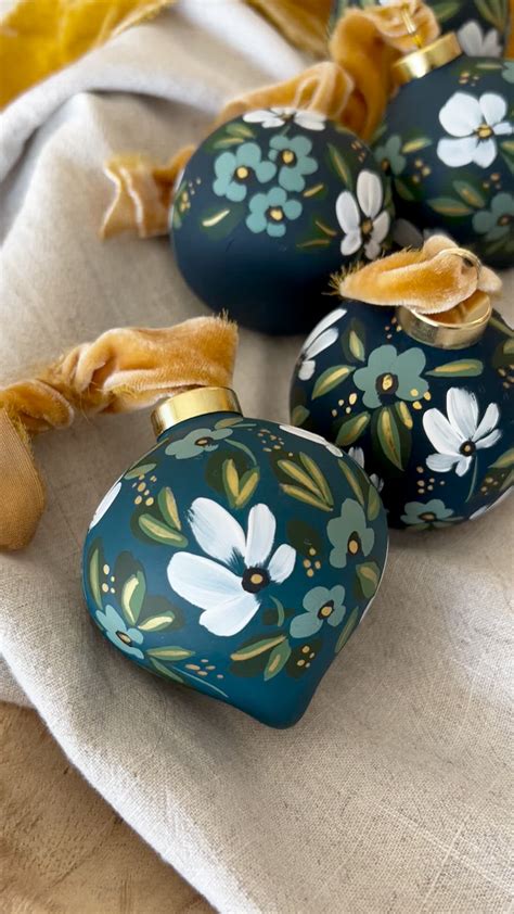 8 Hand-painted Christmas Ornaments — Weronika Zubek Fine Art in 2024 ...