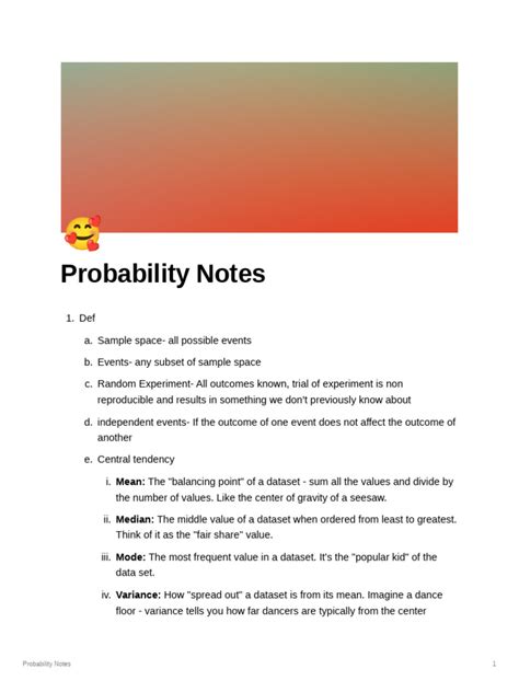 Image result for Probability Notes