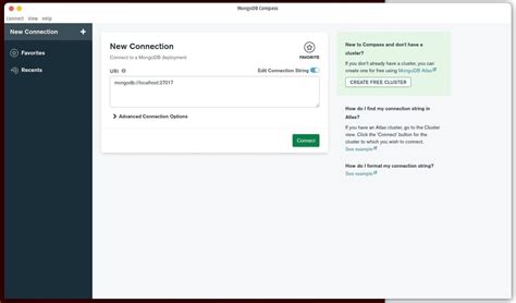 Image result for MongoDB Compass GUI Setup