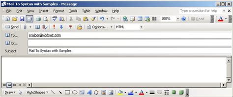 Image result for Mailto Link Syntax