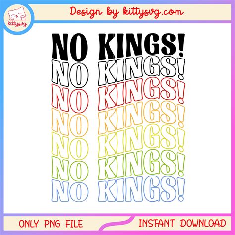 No kings logo png, protest png, trending png, no kings day protest png ...