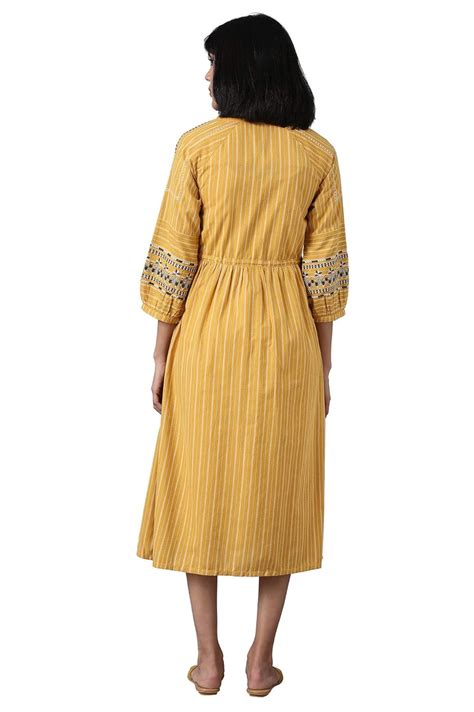 Buy W for Woman Women's Cotton a-line Maxi Dress (20FEW13014-310634 ...