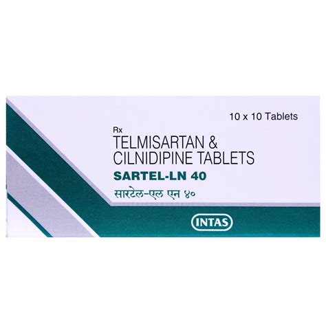 Sartel-LN 40 Tablet | Uses, Side Effects, Price | Apollo Pharmacy
