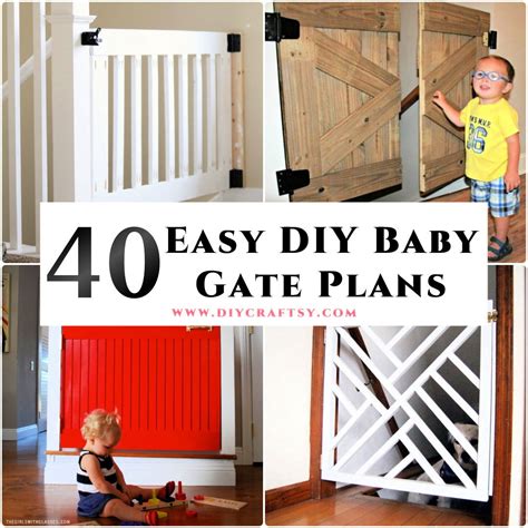 30 Cheap DIY Baby Gate Plans and Ideas