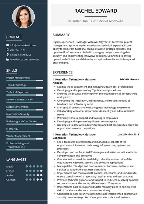 Image result for Information Technology Sample Resume