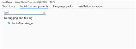 Fix Visual Studio Just in Time Debug 的图像结果