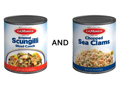 Variety Pack - Original Scungilli and Chopped Sea Clams – LaMonica Fine ...