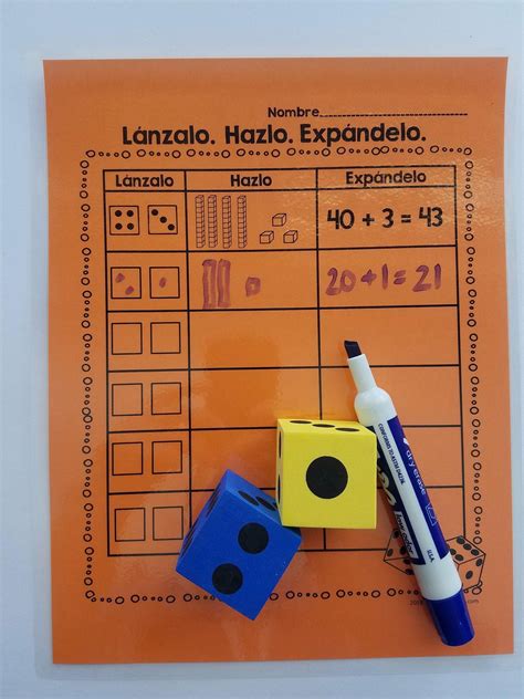 Place Value in Spanish 1st Grade/ Valor posicional primer grado ...