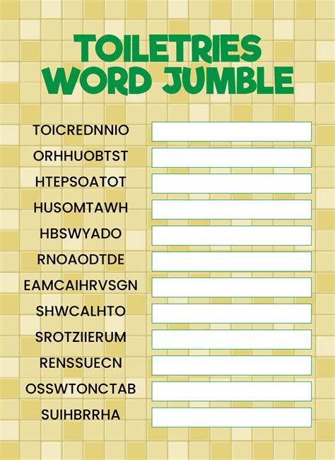 Jumble Word Puzzle Pages - 13 Free PDF Printables | Printablee