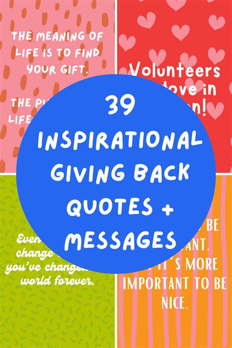 39 Giving Back Quotes + Messages To Inspire - Darling Quote