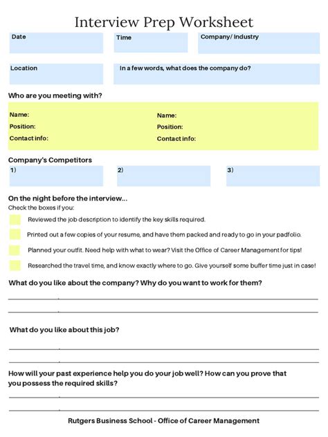 Pre-Interview Worksheet 的图像结果