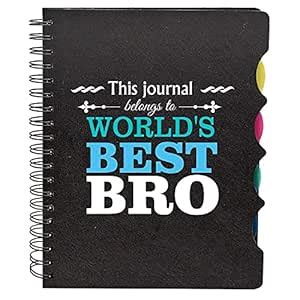 TheYaYaCafe Printed Worlds Best Bro -Wirebound Notebook A5 Size, 300 ...