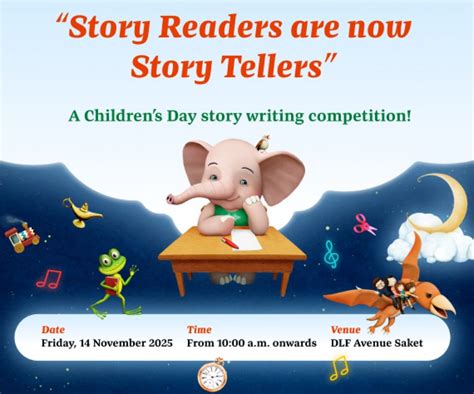 "Story Readers are now Story Tellers", House of Commons, DLF Avenue ...