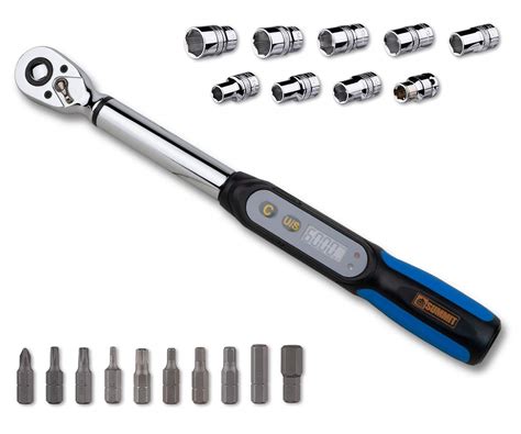 Summit Tools 3/8 inch Digital Torque Wrench, 2.21-44.24 ft-lbs Torque ...