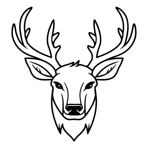 How To Draw A Deer Head Outline